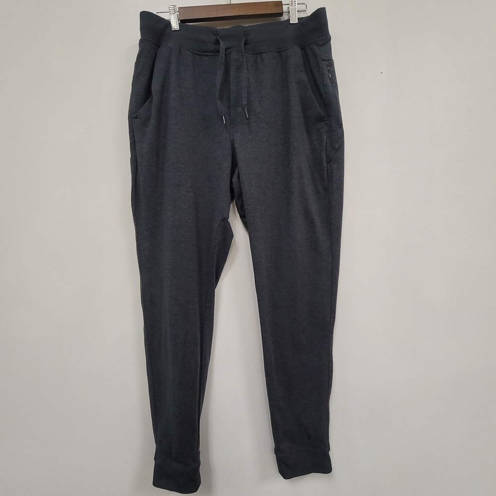 Bird Dogs Mens Pull On Drawstring Jogger Pants Size XL Gray Athletic Stretch Gym